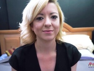 Horny Blonde Cutie Keyton Sucks A Dick And Ass And Gets Her Pussy Banged!